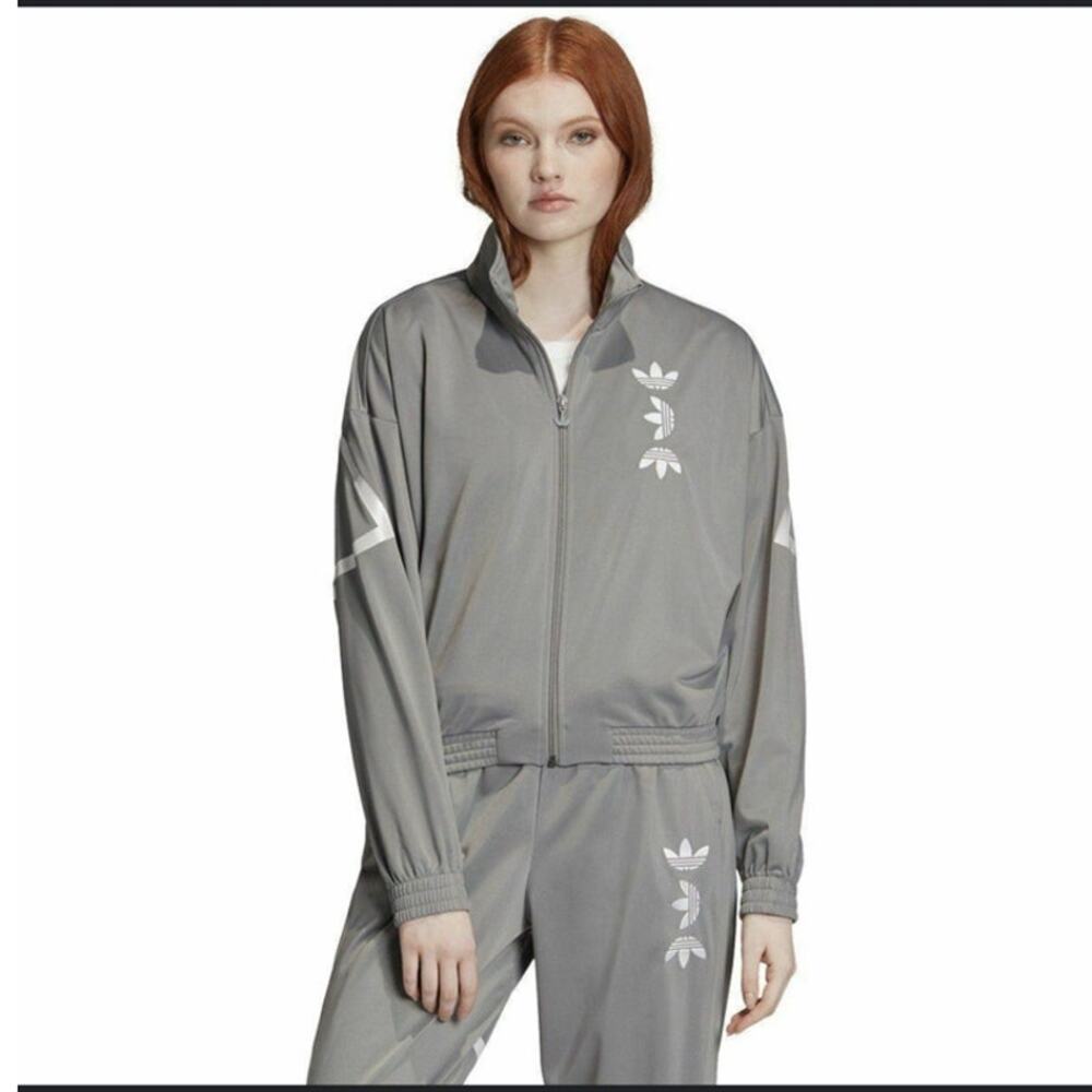 Adidas Original Large Logo track top grey size Med